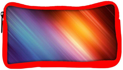 

Snoogg Eco Friendly Canvas Colourful Abstract Lines Designer Student Pen Pencil Case Coin Purse Pouch Cosmetic Makeup Bag (RED) Pouch(Multicolor)