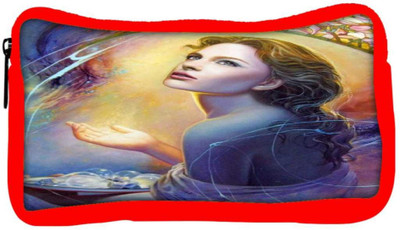 

Snoogg Eco Friendly Canvas Angels In Heaven Student Pen Pencil Case Coin Purse Pouch Cosmetic Makeup Bag (RED) Pouch(Multicolor)