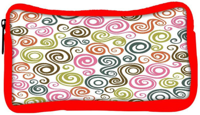 

Snoogg Eco Friendly Canvas Cream Pattern Design Designer Student Pen Pencil Case Coin Purse Pouch Cosmetic Makeup Bag (RED) Pouch(Multicolor)