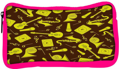 

Snoogg Eco Friendly Canvas Yellow Music Set Designer Student Pen Pencil Case Coin Purse Pouch Cosmetic Makeup Bag (PINK) Pouch(Multicolor)