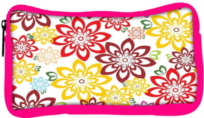 

Snoogg Eco Friendly Canvas Colorful Floral Designer Student Pen Pencil Case Coin Purse Pouch Cosmetic Makeup Bag (PINK) Pouch(Multicolor)