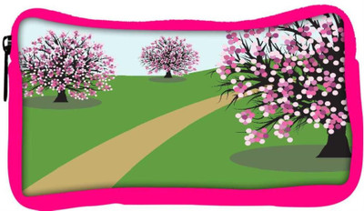 

Snoogg Eco Friendly Canvas Abstract Illustration Of A Background With Trees Student Pen Pencil Case Coin Purse Pouch Cosmetic Makeup Bag (PINK) Pouch(Multicolor)