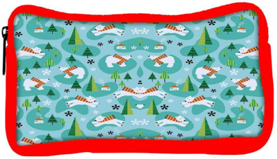 

Snoogg Eco Friendly Canvas Cute Puppy Student Pen Pencil Case Coin Purse Pouch Cosmetic Makeup Bag (RED) Pouch(Multicolor)