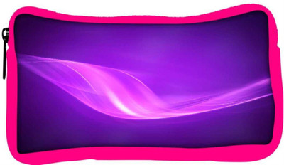 

Snoogg Eco Friendly Canvas Neon Purple Wave Designer Student Pen Pencil Case Coin Purse Pouch Cosmetic Makeup Bag (PINK) Pouch(Multicolor)