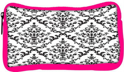 

Snoogg Eco Friendly Canvas Black Pattern Designer Student Pen Pencil Case Coin Purse Pouch Cosmetic Makeup Bag (PINK) Pouch(Multicolor)