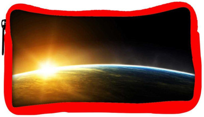 

Snoogg Eco Friendly Canvas Earth Surface Designer Student Pen Pencil Case Coin Purse Pouch Cosmetic Makeup Bag (RED) Pouch(Multicolor)