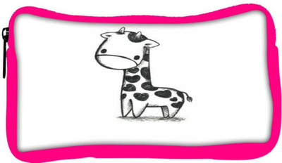 

Snoogg Eco Friendly Canvas Funny Giraffe Student Pen Pencil Case Coin Purse Pouch Cosmetic Makeup Bag (PINK) Pouch(Multicolor)