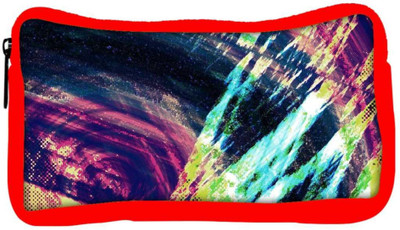 

Snoogg Eco Friendly Canvas Abstract Paint Student Pen Pencil Case Coin Purse Pouch Cosmetic Makeup Bag (RED) Pouch(Multicolor)