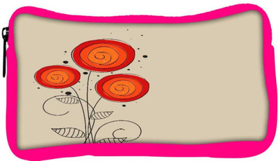

Snoogg Eco Friendly Canvas Abstract Floral Background Student Pen Pencil Case Coin Purse Pouch Cosmetic Makeup Bag (PINK) Pouch(Multicolor)