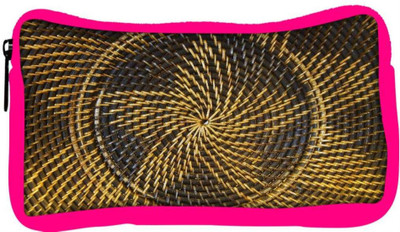 

Snoogg Eco Friendly Canvas Yellow Star Brown Pattern Designer Student Pen Pencil Case Coin Purse Pouch Cosmetic Makeup Bag (PINK) Pouch(Multicolor)