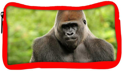 

Snoogg Eco Friendly Canvas Gorilla Designer Student Pen Pencil Case Coin Purse Pouch Cosmetic Makeup Bag (RED) Pouch(Multicolor)