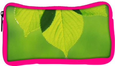 

Snoogg Eco Friendly Canvas Leave Dew Drop Designer Student Pen Pencil Case Coin Purse Pouch Cosmetic Makeup Bag (PINK) Pouch(Multicolor)