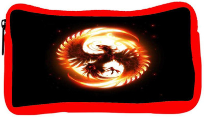 

Snoogg Eco Friendly Canvas Dragon Fury Student Pen Pencil Case Coin Purse Pouch Cosmetic Makeup Bag (RED) Pouch(Multicolor)