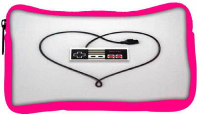 

Snoogg Eco Friendly Canvas Entertainment System Controller Love Student Pen Pencil Case Coin Purse Pouch Cosmetic Makeup Bag (PINK) Pouch(Multicolor)
