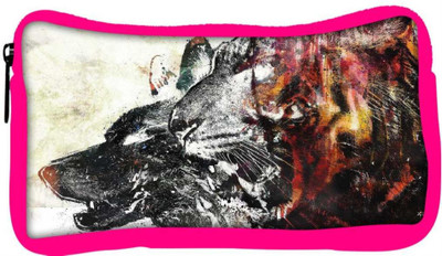 

Snoogg Eco Friendly Canvas Attackers Student Pen Pencil Case Coin Purse Pouch Cosmetic Makeup Bag (PINK) Pouch(Multicolor)