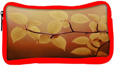 

Snoogg Eco Friendly Canvas Lite Green Leaves Designer Student Pen Pencil Case Coin Purse Pouch Cosmetic Makeup Bag (RED) Pouch(Multicolor)