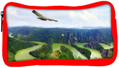 

Snoogg Eco Friendly Canvas Eagle Flying Designer Student Pen Pencil Case Coin Purse Pouch Cosmetic Makeup Bag (RED) Pouch(Multicolor)