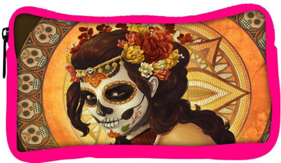 

Snoogg Eco Friendly Canvas Tribal Chic Student Pen Pencil Case Coin Purse Pouch Cosmetic Makeup Bag (PINK) Pouch(Multicolor)