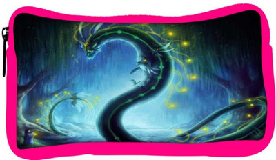 

Snoogg Eco Friendly Canvas Dragon Era Student Pen Pencil Case Coin Purse Pouch Cosmetic Makeup Bag (PINK) Pouch(Multicolor)