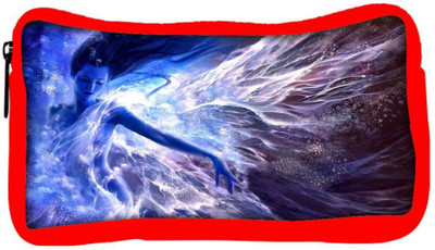 

Snoogg Eco Friendly Canvas Blue Fairy Fantasy Designer Student Pen Pencil Case Coin Purse Pouch Cosmetic Makeup Bag (RED) Pouch(Multicolor)