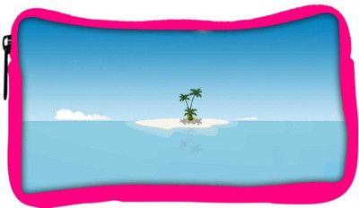 

Snoogg Eco Friendly Canvas Small Island Designer Student Pen Pencil Case Coin Purse Pouch Cosmetic Makeup Bag (PINK) Pouch(Multicolor)