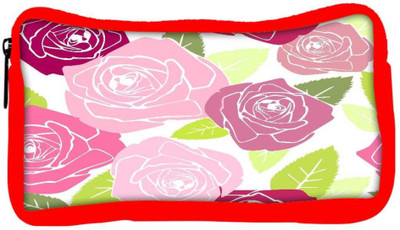 

Snoogg Eco Friendly Canvas Colorful Roses Designer Student Pen Pencil Case Coin Purse Pouch Cosmetic Makeup Bag (RED) Pouch(Multicolor)