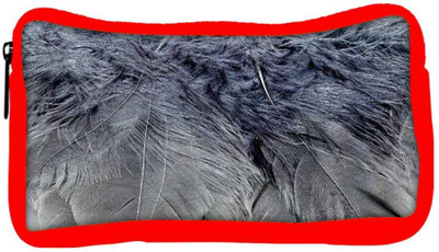 

Snoogg Eco Friendly Canvas Feathers 2 Texture Student Pen Pencil Case Coin Purse Pouch Cosmetic Makeup Bag (RED) Pouch(Multicolor)