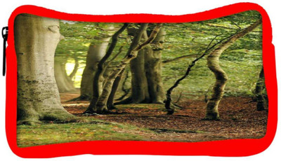 

Snoogg Eco Friendly Canvas Beach Forest Trees Green Nature Designer Student Pen Pencil Case Coin Purse Pouch Cosmetic Makeup Bag (RED) Pouch(Multicolor)