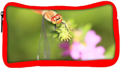 

Snoogg Eco Friendly Canvas Dragonfly On A Branch Designer Student Pen Pencil Case Coin Purse Pouch Cosmetic Makeup Bag (RED) Pouch(Multicolor)
