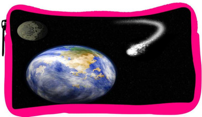 

Snoogg Eco Friendly Canvas Comet Heading For Earth Student Pen Pencil Case Coin Purse Pouch Cosmetic Makeup Bag (PINK) Pouch(Multicolor)