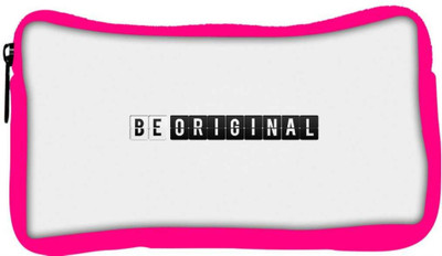 

Snoogg Eco Friendly Canvas Be Original Designer Student Pen Pencil Case Coin Purse Pouch Cosmetic Makeup Bag (PINK) Pouch(Multicolor)