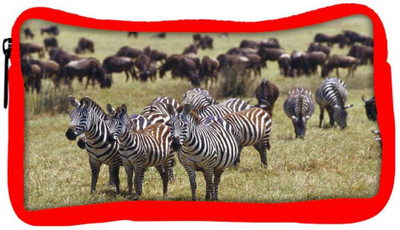 

Snoogg Eco Friendly Canvas Multiple Zebra Designer Student Pen Pencil Case Coin Purse Pouch Cosmetic Makeup Bag (RED) Pouch(Multicolor)