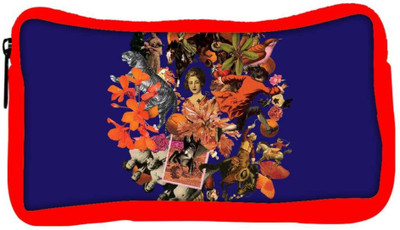 

Snoogg Eco Friendly Canvas Circle Orange Designer Student Pen Pencil Case Coin Purse Pouch Cosmetic Makeup Bag (RED) Pouch(Multicolor)
