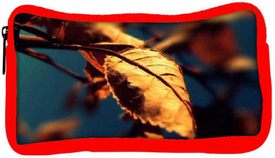 

Snoogg Eco Friendly Canvas Autumn Leaves Student Pen Pencil Case Coin Purse Pouch Cosmetic Makeup Bag (RED) Pouch(Multicolor)