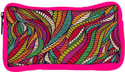 

Snoogg Eco Friendly Canvas Seamless Abstract Hand Drawn Waves Pattern Student Pen Pencil Case Coin Purse Pouch Cosmetic Makeup Bag (PINK) Pouch(Multicolor)