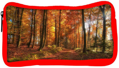 

Snoogg Eco Friendly Canvas Day Time In Forest Designer Student Pen Pencil Case Coin Purse Pouch Cosmetic Makeup Bag (RED) Pouch(Multicolor)