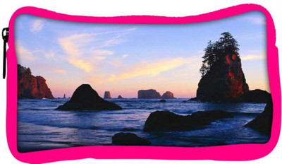 

Snoogg Eco Friendly Canvas Rocks In The Lake Designer Student Pen Pencil Case Coin Purse Pouch Cosmetic Makeup Bag (PINK) Pouch(Multicolor)