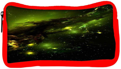 

Snoogg Eco Friendly Canvas Abstract Space Student Pen Pencil Case Coin Purse Pouch Cosmetic Makeup Bag (RED) Pouch(Multicolor)