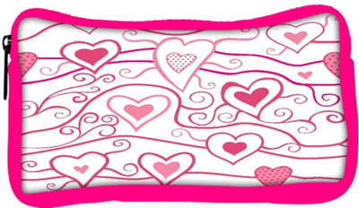 

Snoogg Eco Friendly Canvas Abstract Pink Heart White Pattern Designer Student Pen Pencil Case Coin Purse Pouch Cosmetic Makeup Bag (PINK) Pouch(Multicolor)