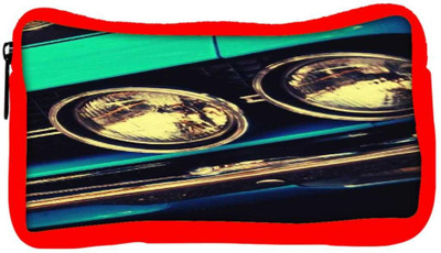 

Snoogg Eco Friendly Canvas Blue Vintage Muscle Car Student Pen Pencil Case Coin Purse Pouch Cosmetic Makeup Bag (RED) Pouch(Multicolor)