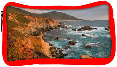 

Snoogg Eco Friendly Canvas Big Rocks In The Sea Designer Student Pen Pencil Case Coin Purse Pouch Cosmetic Makeup Bag (RED) Pouch(Multicolor)