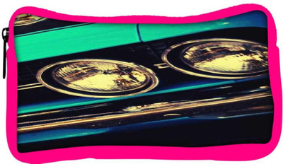 

Snoogg Eco Friendly Canvas Blue Vintage Muscle Car Student Pen Pencil Case Coin Purse Pouch Cosmetic Makeup Bag (PINK) Pouch(Multicolor)