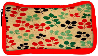 

Snoogg Eco Friendly Canvas Seamless Pattern With Leaf Student Pen Pencil Case Coin Purse Pouch Cosmetic Makeup Bag (RED) Pouch(Multicolor)