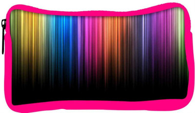 

Snoogg Eco Friendly Canvas Falling Colors Designer Student Pen Pencil Case Coin Purse Pouch Cosmetic Makeup Bag (PINK) Pouch(Multicolor)