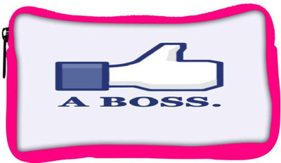 

Snoogg Eco Friendly Canvas Like A Boss Student Pen Pencil Case Coin Purse Pouch Cosmetic Makeup Bag (PINK) Pouch(Multicolor)