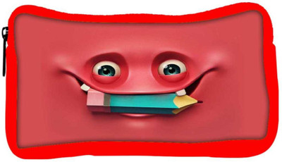 

Snoogg Eco Friendly Canvas Nerdy Ghost 2670 Student Pen Pencil Case Coin Purse Pouch Cosmetic Makeup Bag (RED) Pouch(Multicolor)