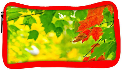

Snoogg Eco Friendly Canvas Red Leaves On Tree Designer Student Pen Pencil Case Coin Purse Pouch Cosmetic Makeup Bag (RED) Pouch(Multicolor)