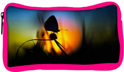 

Snoogg Eco Friendly Canvas Butterfly In Nite Designer Student Pen Pencil Case Coin Purse Pouch Cosmetic Makeup Bag (PINK) Pouch(Multicolor)