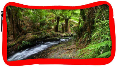 

Snoogg Eco Friendly Canvas Lake In Jungle Designer Student Pen Pencil Case Coin Purse Pouch Cosmetic Makeup Bag (RED) Pouch(Multicolor)