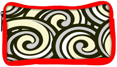

Snoogg Eco Friendly Canvas Abstract Multicolor Waves Designer Student Pen Pencil Case Coin Purse Pouch Cosmetic Makeup Bag (RED) Pouch(Multicolor)